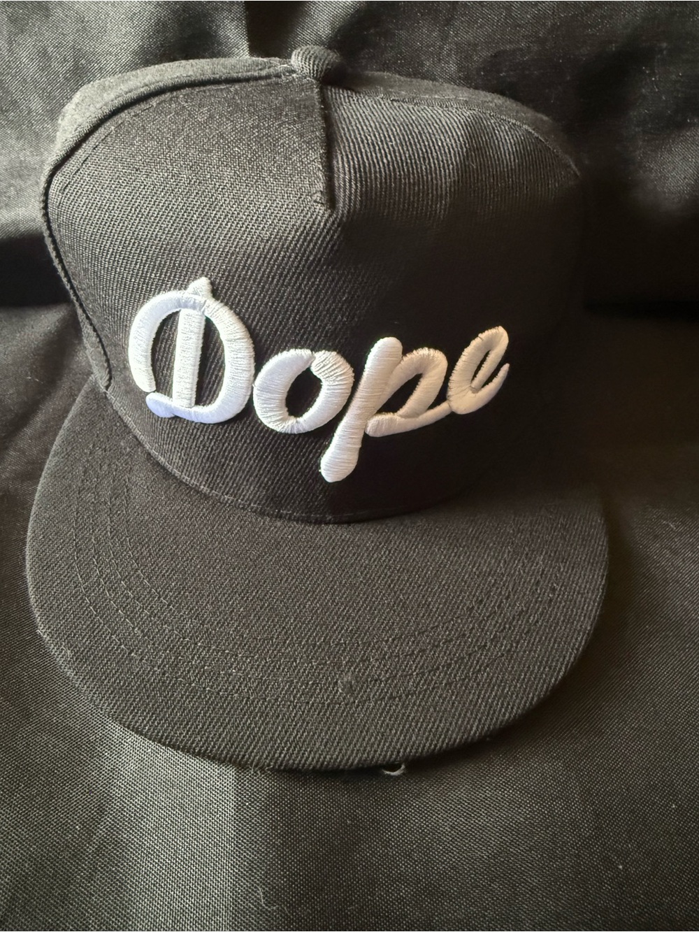 New Dope Los Angeles Embroidered  Black Snapback Hat